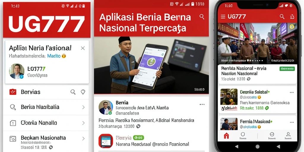 Tampilan antarmuka aplikasi UG777 yang informatif dan menarik.