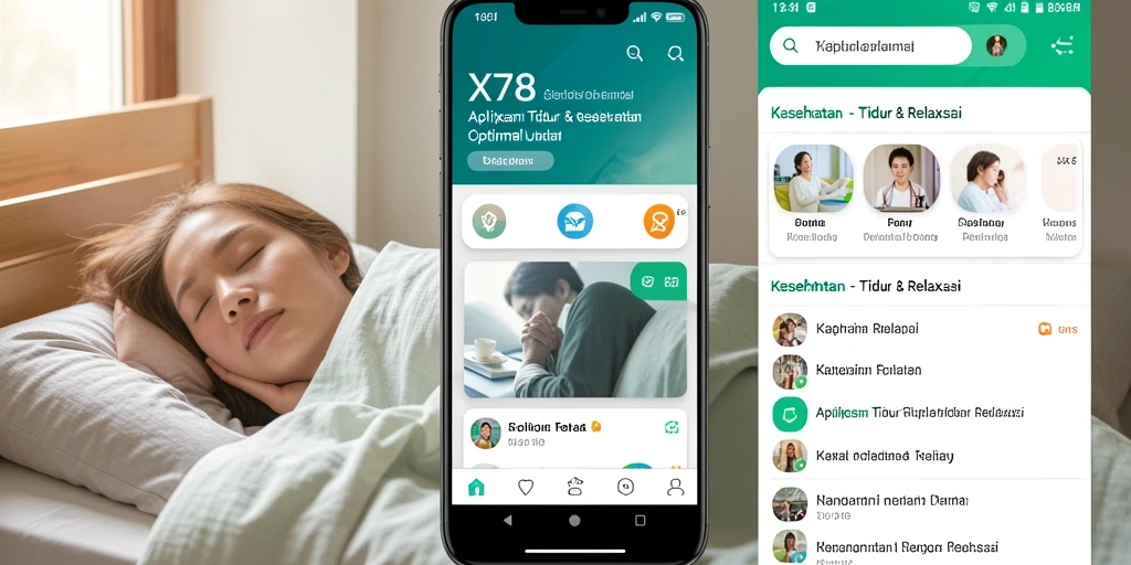 Antarmuka aplikasi X78 yang intuitif dan menenangkan.