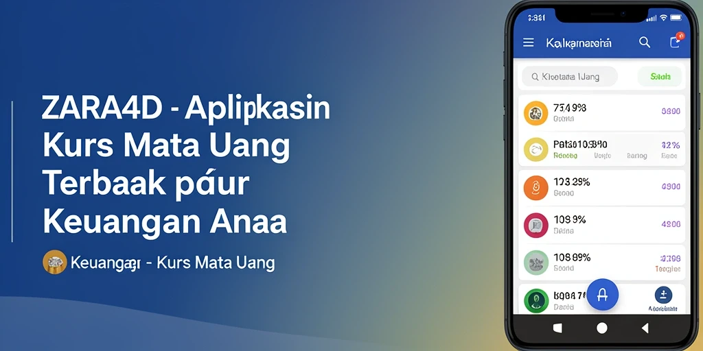 Tampilan antarmuka ZARA4D yang menampilkan kurs mata uang terkini.
